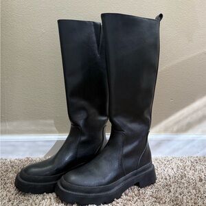 Black Knee-High Women's Boots Women’s Size 7